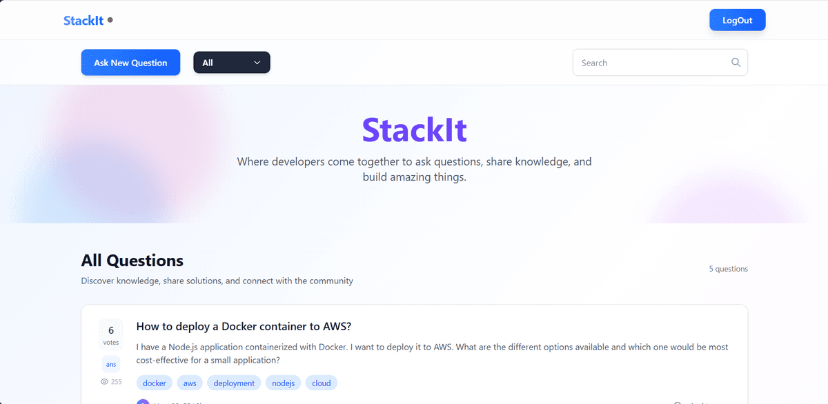 StackIt - Collaborative Hackathon Project